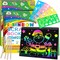 Scratch Paper Art Craft Christmas Gift: 2 Pack Rainbow Scratch Art Set for Kids Drawing Coloring Craft Black Magic Art Supplies Kits for Girls Boys Birthday Easter Christmas Craft Toys